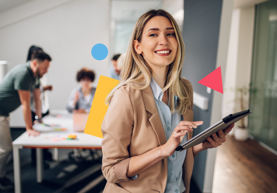 Professionele dashboard met blauwe grafieken, calculators en euro-symbolen voor recruitment data-analyse